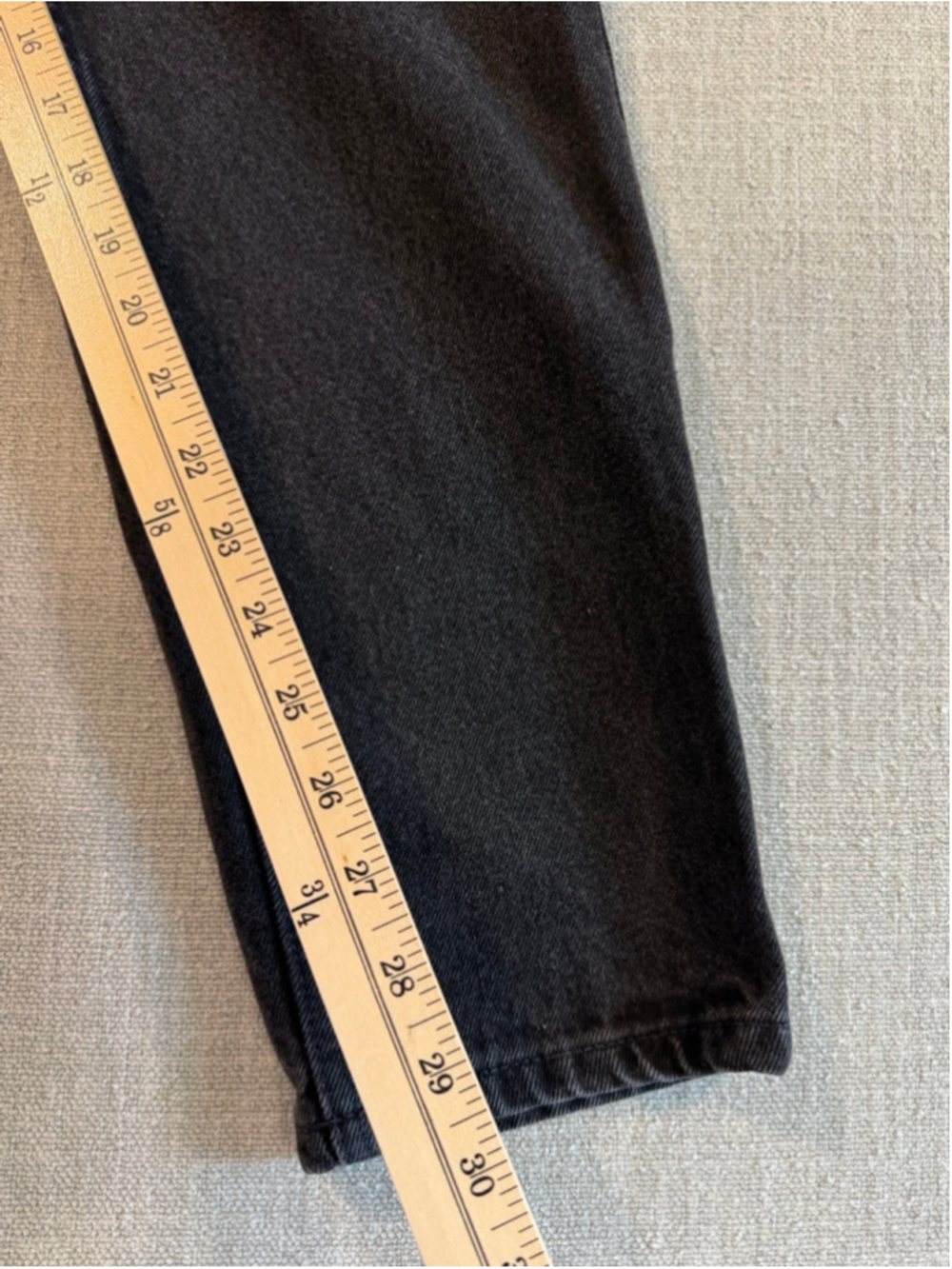 Levi’s 950 vintage 90s orange tag black wash relaxed tapered women’s size 11 - Picture 3 of 11